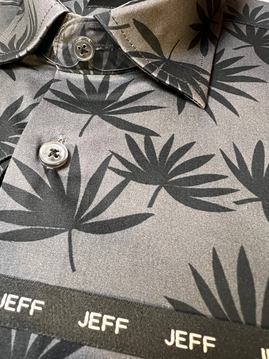 Short sleeve shirt palm trees